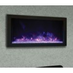 Amantii 30 Extra Slim Indoor Or Outdoor Electric Built-In Only Electric Fireplace - BI-30-XTRASLIM