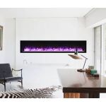 Remii 88 Basic Clean-Face Electric Built-In Fireplace - WM-88-B