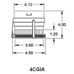 Metal-Fab Corr/Guard 4" D Inside Collar Adapter - 4CGIA