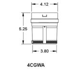 Metal-Fab Corr/Guard 4" D Weil-Mcclain Adapter - 4CGWA