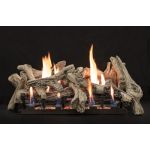 White Mountain Hearth Driftwood Log Set - 10 Piece - 24 inch - Burncrete - LS24CD