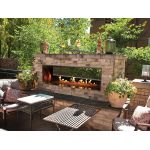 White Mountain Hearth Carol Rose Coastal Collection Linear See-Through 60 Outdoor Fireplace - OLL60SP12S