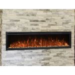 Modern Flames 74" Spectrum Slimline Wall Mount / Recessed Electric Fireplace - SPS-74B