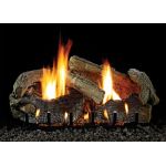 White Mountain Hearth Stacked Age Oak Log Set - 7 Piece - 30 inch - Refractory - LS30SRAO