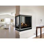 White Mountain Hearth Tahoe Peninsula and See-Through Premium 36 Clean-Face Fireplace - DVCP36PP30