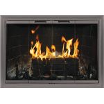 Thermo-Rite Z-Laser Custom Glass Fireplace Door - Anodized Aluminum - Z-LASER