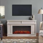 Real Flame Torrey Landscape Electric Fireplace in Bone White - 4020E-BNE