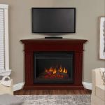 Real Flame Kennedy Grand Corner Electric Fireplace in Dark Walnut - 8050E-DW