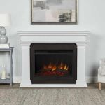 Real Flame Antero Grand Electric Fireplace in White - 8090E-W