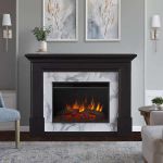 Real Flame Merced Grand Electric Fireplace in Black - 8240E-BLK