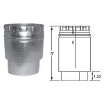 DuraVent 10 Round B-Vent Draft Hood Connector - 10BVC