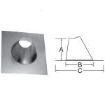 DuraVent 3 Round B-Vent Tall Cone Adjustable Roof Flashing - 3BVFTA