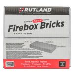 Rutland FIRE BRICK (6 per Box) - 4.5 x 9 x 1.25 - 604-1