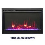 Amantii 26 Traditional Extra Slim Smart Electric Fireplace - TRD-XS-26