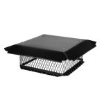 HY-C BigTop 14 x 14 Black Galvanized Multi-Flue Chimney Cap - 8 Height - BBT1414