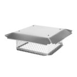 HY-C BigTop 17 x 17 Stainless Steel Multi-Flue Chimney Cap - 8 Height - BT1717