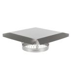 HY-C 10 Round Clamp-On Single Flue Liner Chimney Cap - Stainless Steel - LC10