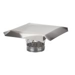 HY-C 5 Round Clamp-On Single Flue Liner Chimney Cap - Stainless Steel - LC5