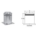 Metal-Fab Air-Cooled Temp/Guard 10 Diameter Attic Insulation Shield - 10ATGIS