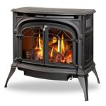 Vermont Castings Radiance Direct Vent Gas Stove with or without IntelliFire Touch Technology - Classic Black - RADVTCBSB / RADVT-IFT-CB
