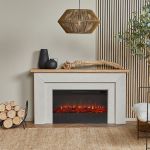 Real Flame Malie 68 Landscape Electric Fireplace in Venetian Gray - 13057E-VGY