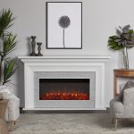 Real Flame Sonia 69 Landscape Electric Fireplace in White - 4830E-W
