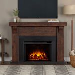 Real Flame Gunnison 64 Grand Electric Fireplace in Chestnut Barnwood - 8700E-CHBW