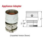 Selkirk 3 Ultimate Pellet Pipe Appliance Adapter - 823017 - 3UPP-AA