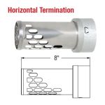 Selkirk 3 Ultimate Pellet Pipe Horiztonal Termination Cap - 823020 - 3UPP-HC