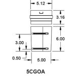 Metal-Fab Corr/Guard 5" D Outside Collar Adapter - 5CGOA