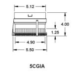Metal-Fab Corr/Guard 5" D Inside Collar Adapter - Value - 5CGVIA