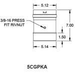 Metal-Fab Corr/Guard 5" D Patterson-Kelly Adapter - Value - 5CGVPKA