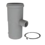 M&G DuraVent 6" PolyPro Condensate Drain with Locking Band - 6PPS-CDL