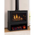Majestic Ruby Medium 30 Direct Vent Freestanding Gas Fireplace With Intellifire Touch Ignition System