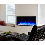 SimpliFire 43 Scion Clean Face Linear Electric Fireplace - SF-SC43-BK