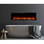 SimpliFire 55 Scion Clean Face Linear Electric Fireplace - SF-SC55-BK