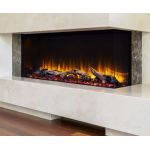 SimpliFire 43 Scion Trinity 3-Sided Linear Electric Fireplace - SF-SCT43-BK