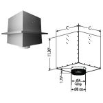 DuraVent 8" DuraTech Flat Ceiling Support Box - 8DT-FCS-2