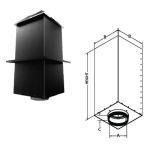 DuraVent 6" DuraTech Square Ceiling Support Box 24" with Collar - 6DT-CS24IS-2