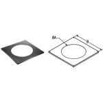 DuraVent 6'' DuraTech Square Trim Collar for Round Support Box - 6DT-TC-2