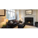 Fireplace in den