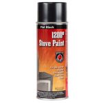 Meecos Red Devil Flat Black High Temp Stove Spray Paint - Part Number 404