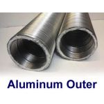 National Chimney 6 M-FLEX Pre-Insulated Aluminum Outer 25 Standard Liner Kit - DBP625KIT