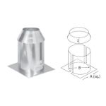 Selkirk MetalBest 8" Ultra-Temp Retrofit Attic Insulation Shield - Two Piece - 208491 - 8T-RAIS