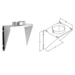 Selkirk 6" SuperPro Adjustable Intermediate Wall Support - JSC6AIWS