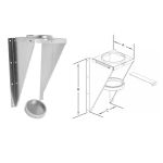 Selkirk 6" SuperPro Adjustable Wall Support With Insulated Tee Cap - JSC6WS