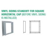 Selkirk 5x8 Direct-Temp Vinyl Siding Standoff For SQUARE Horizontal Cap - Use Before Vinyl Siding Installed - 2004819 - 5DT-VSS