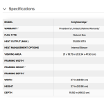 Napoleon Knightsbridge Gas Stove specs