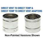 Selkirk 5x8 Direct-Temp - 5" Selkirk To 5" Amerivent Adapter Black - 1605281B - 5DT TO 5AVD (One Adapter)