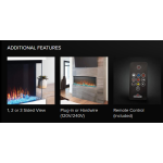Napoleon Trivista 50 Three-Sided Electric Fireplace Additional Features